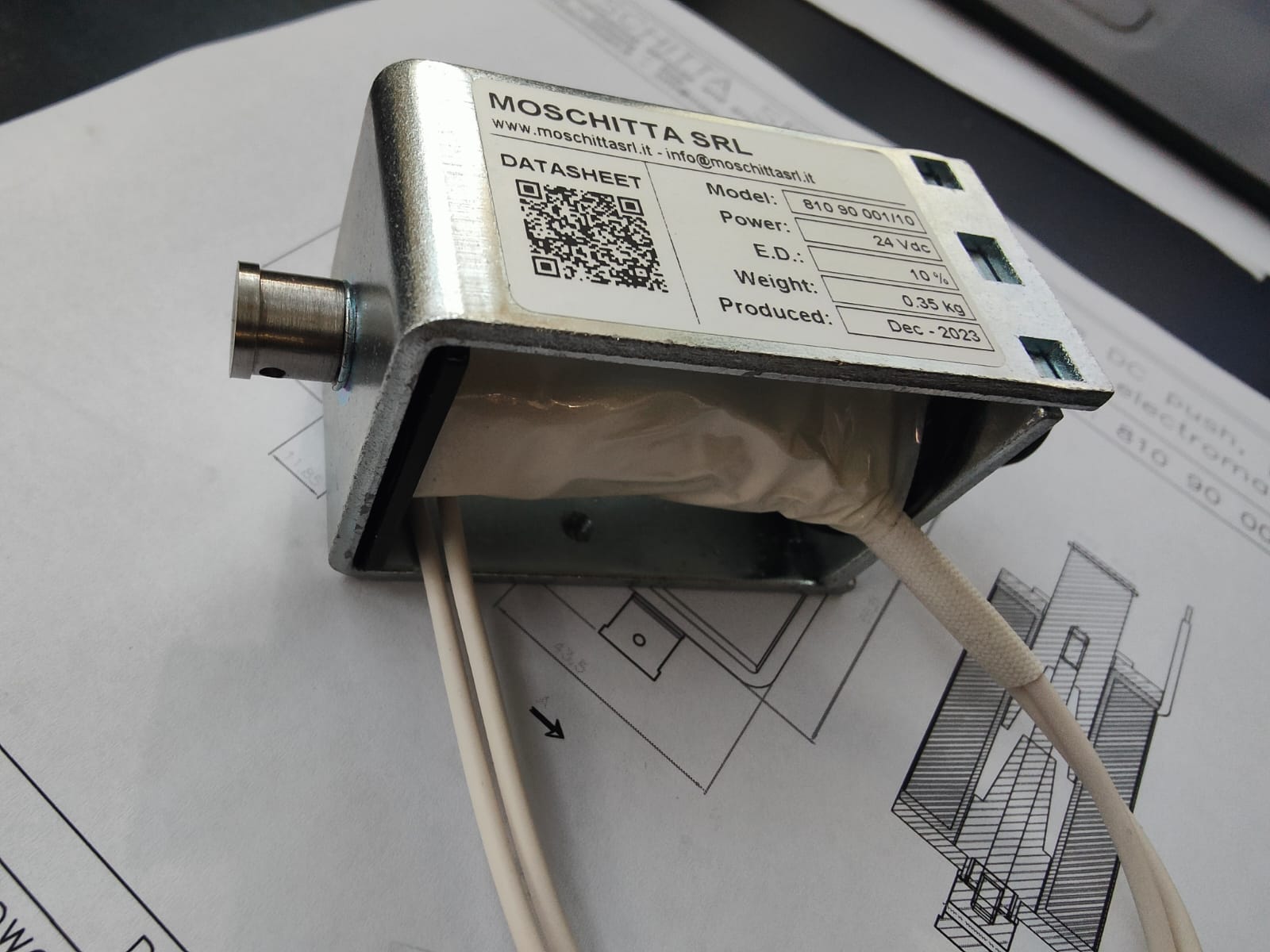 Elettromagnete a mantello industriale su misura